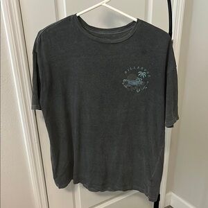 Billabong Charcoal Tee with Palm Graphic